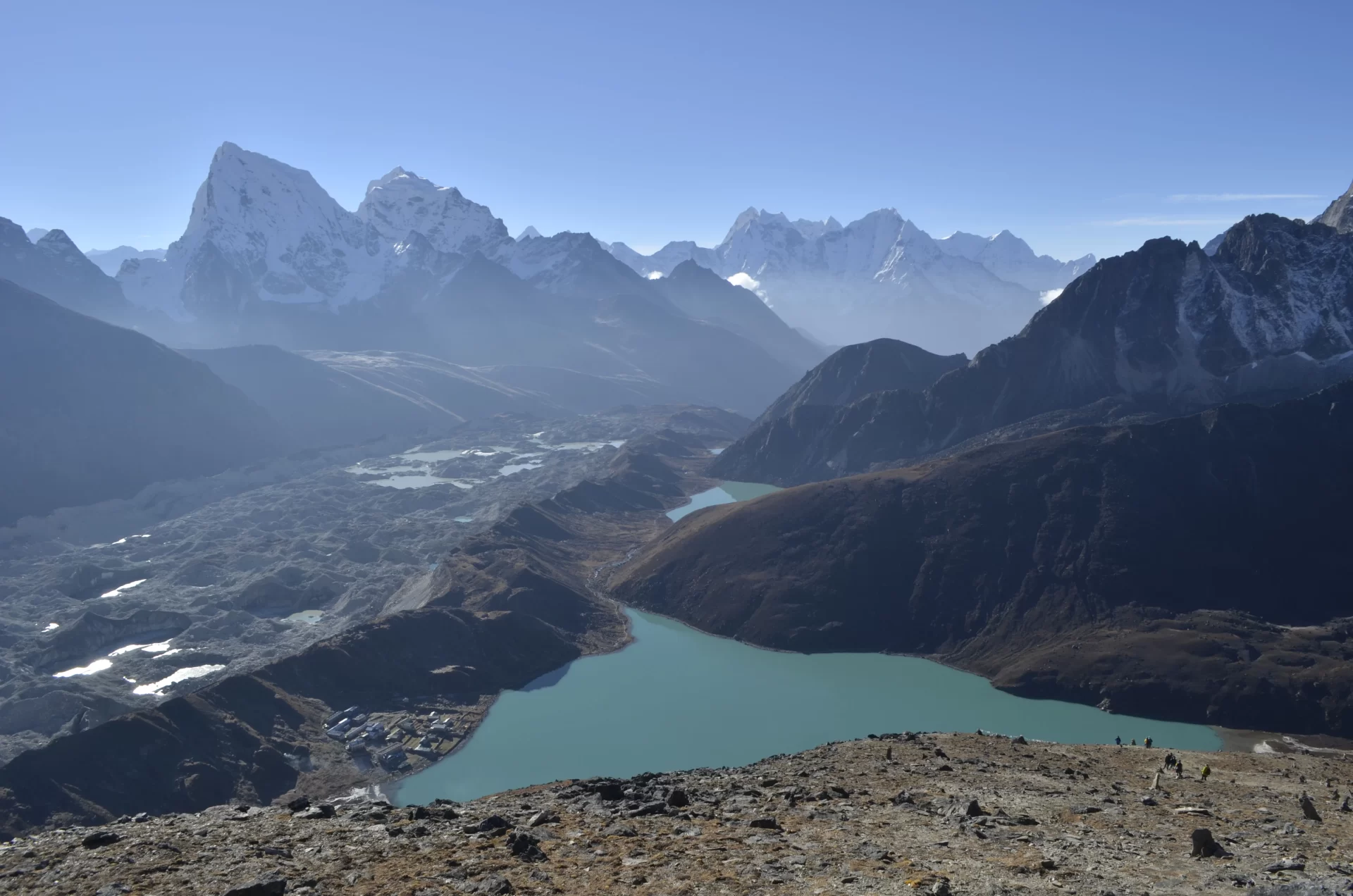 Gokyo lake and the mountains