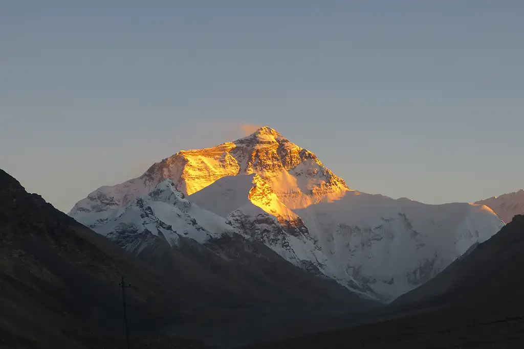 Golden Mount Everest