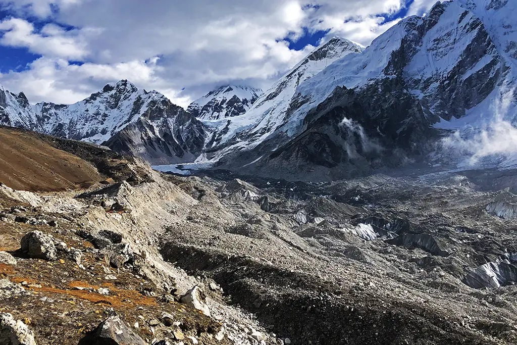 Trail from Gorak Shep to Everest Base Camp