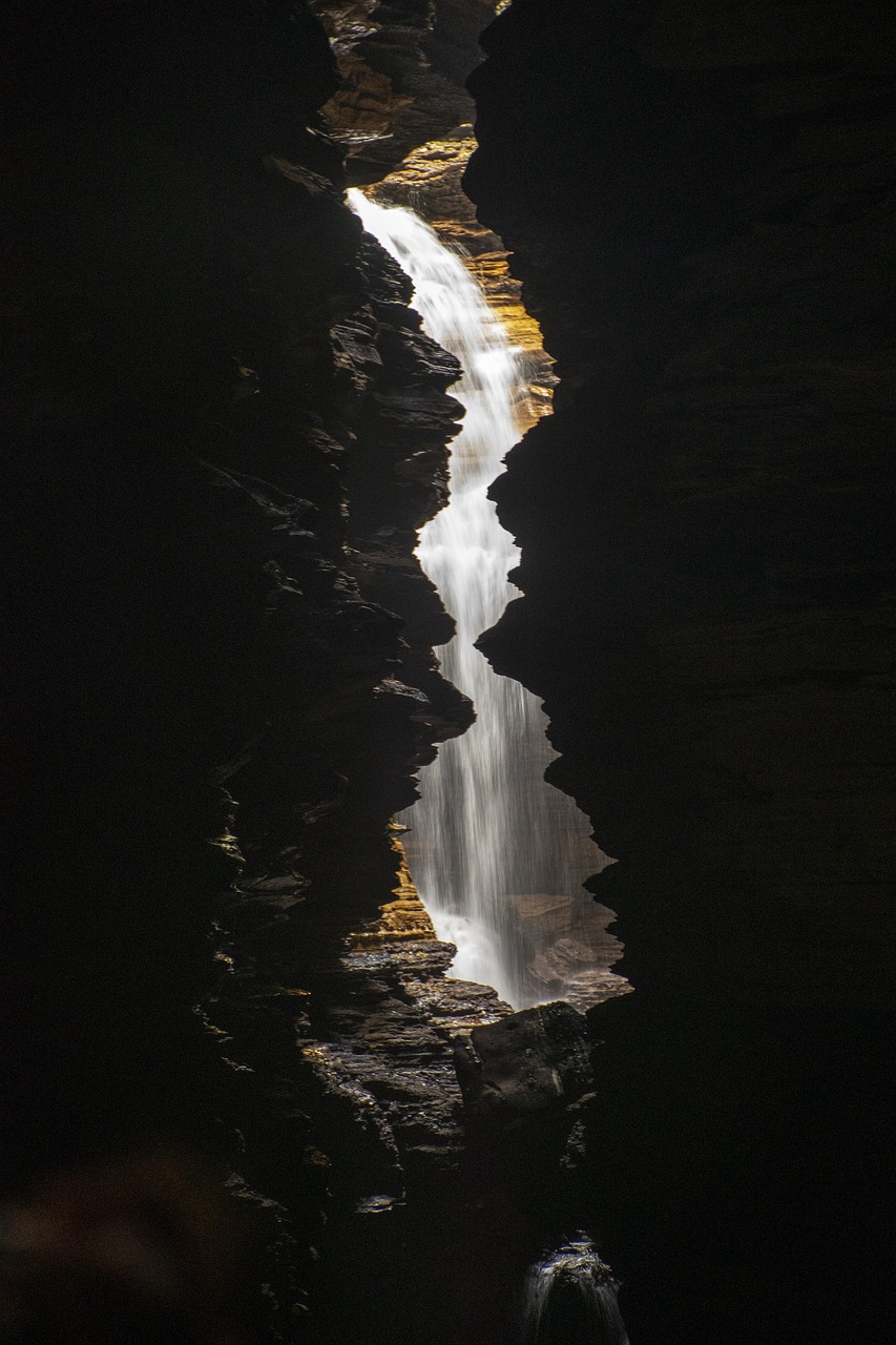 Faces inside the cave in Pokhara