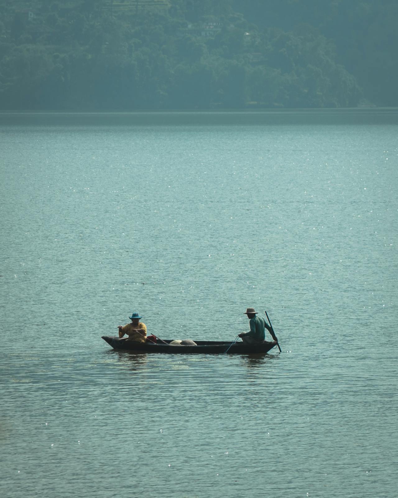 Boating at Fewa Lake