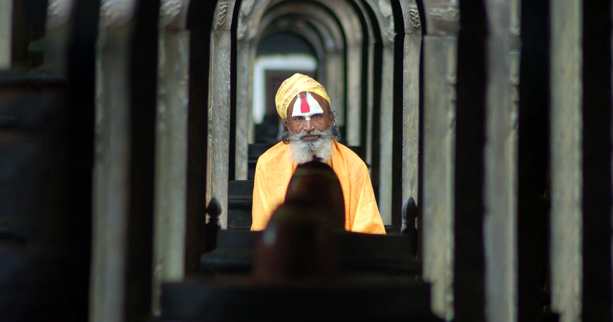 holyman at pashupatinath temple