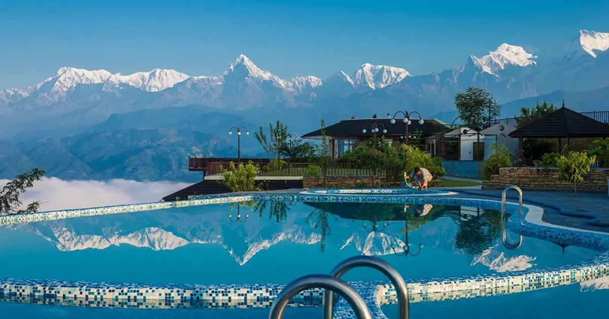 Mountains visible from Rupakot_Resort