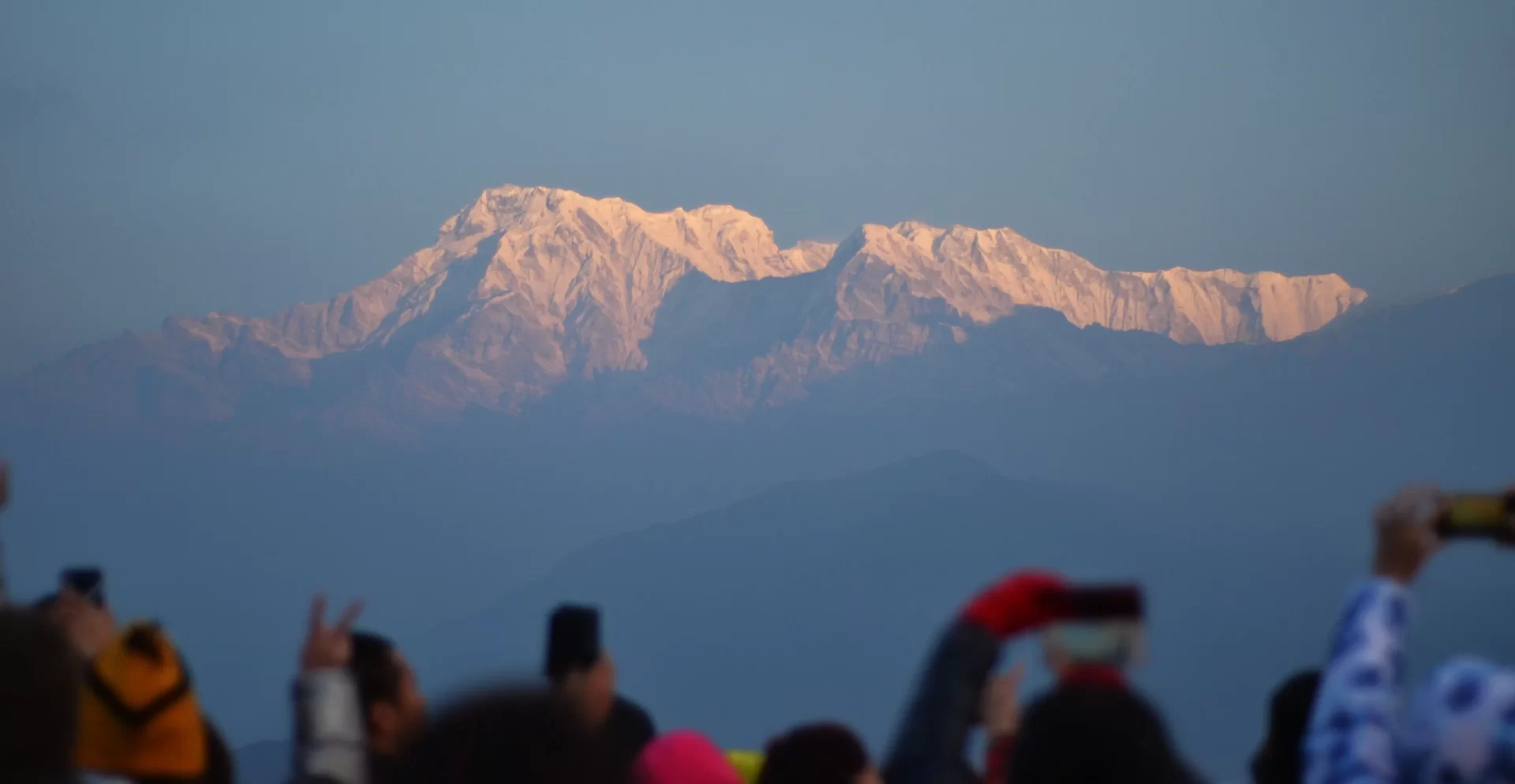 Mountain range seen from Pokhara