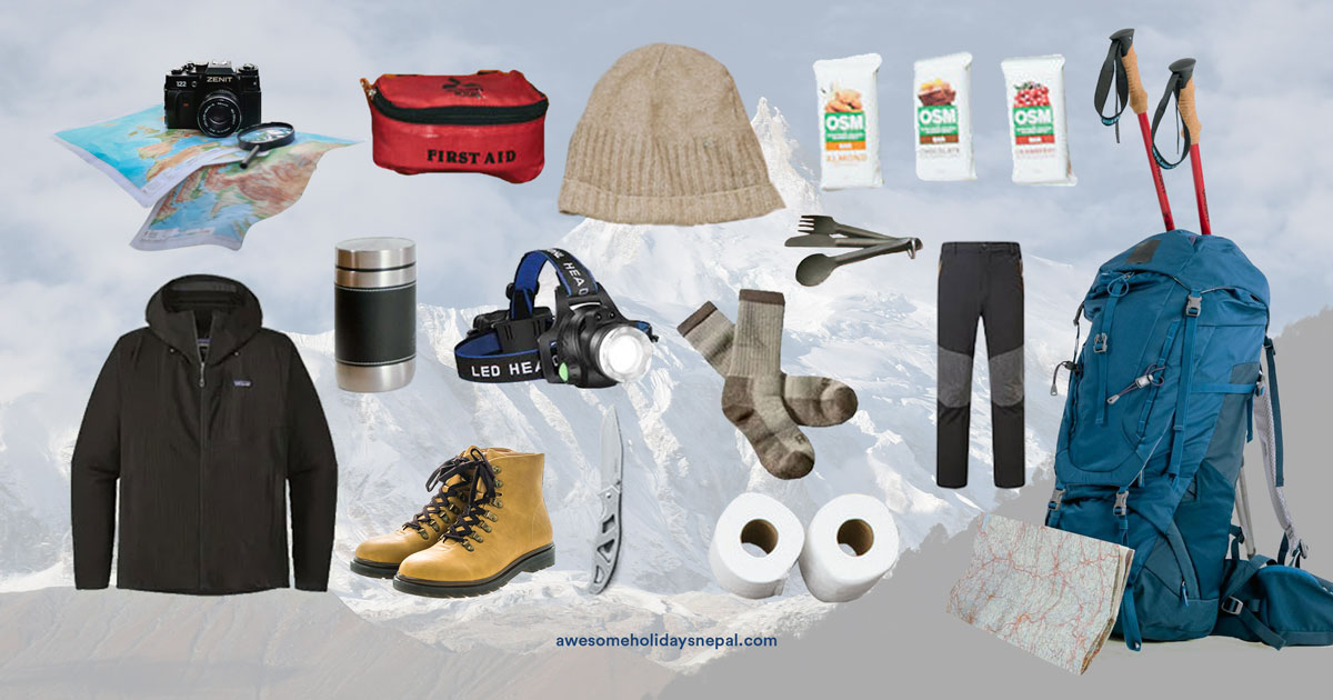 Trekking Gear for Manaslu Circuit Trek
