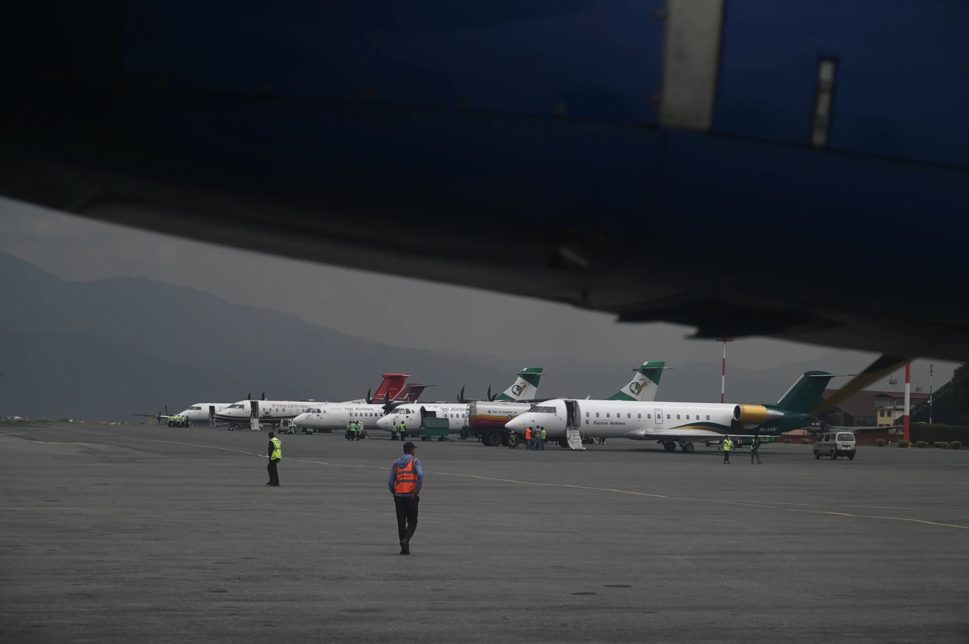 Mountain flight from Kathmandu