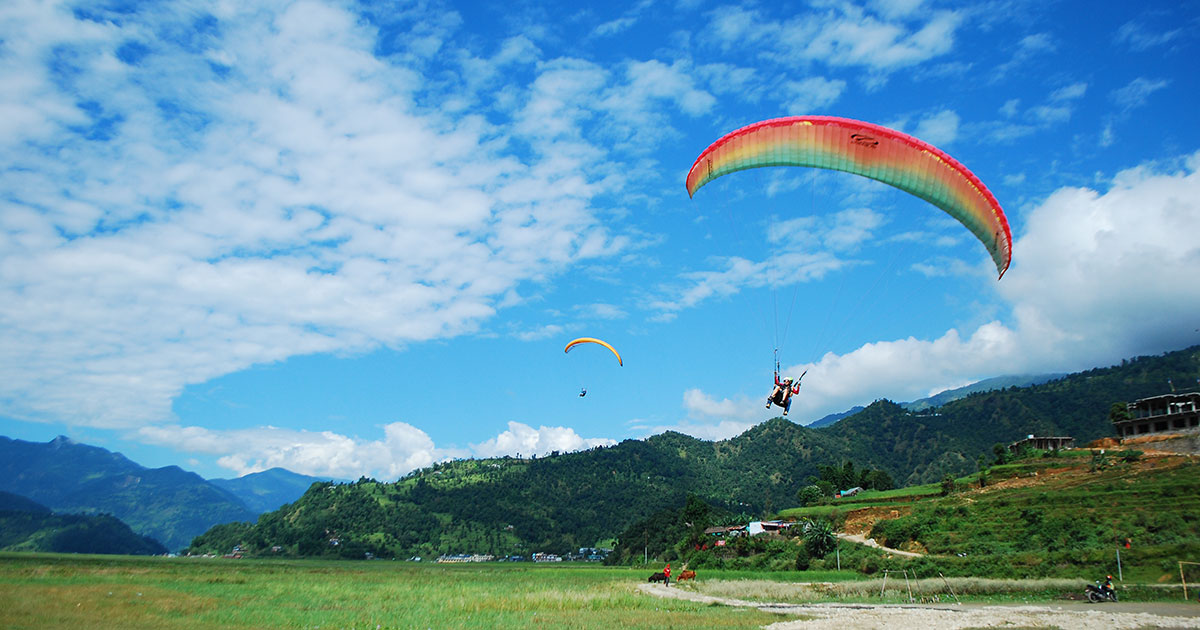 Paragliding in Nepal