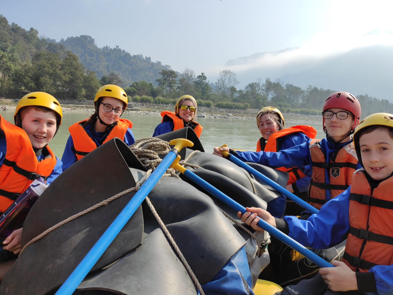 Fun in the river rafting