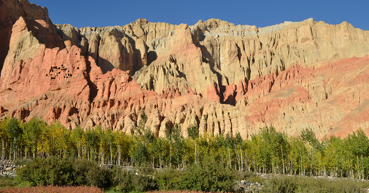 Sky caves in Chhusang