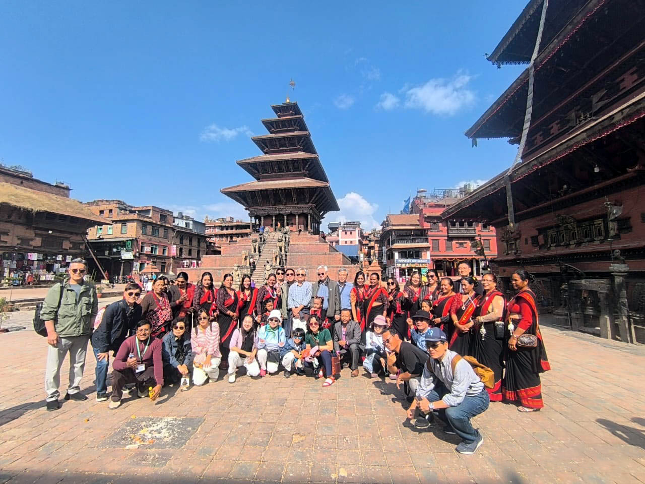 Nyatapole temple and our guest