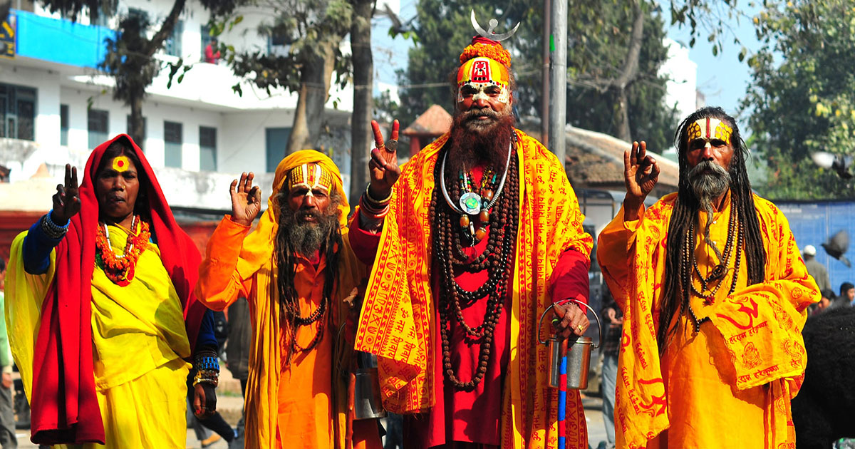 People Gathered for Maha Shivaratri Puja