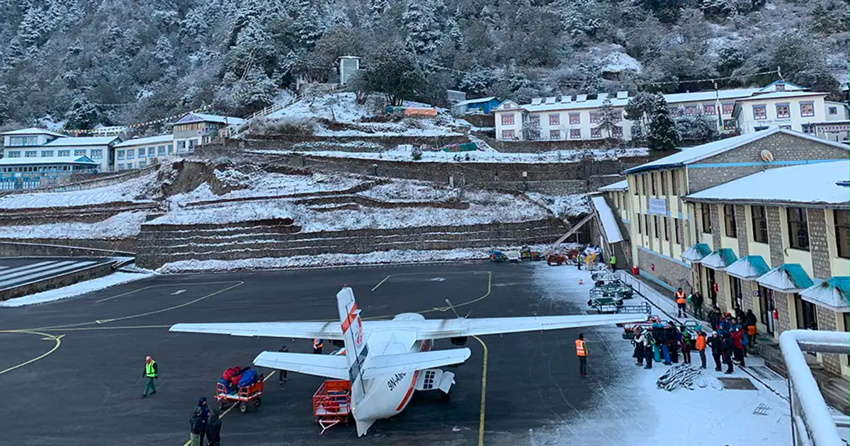 Lukla in winter