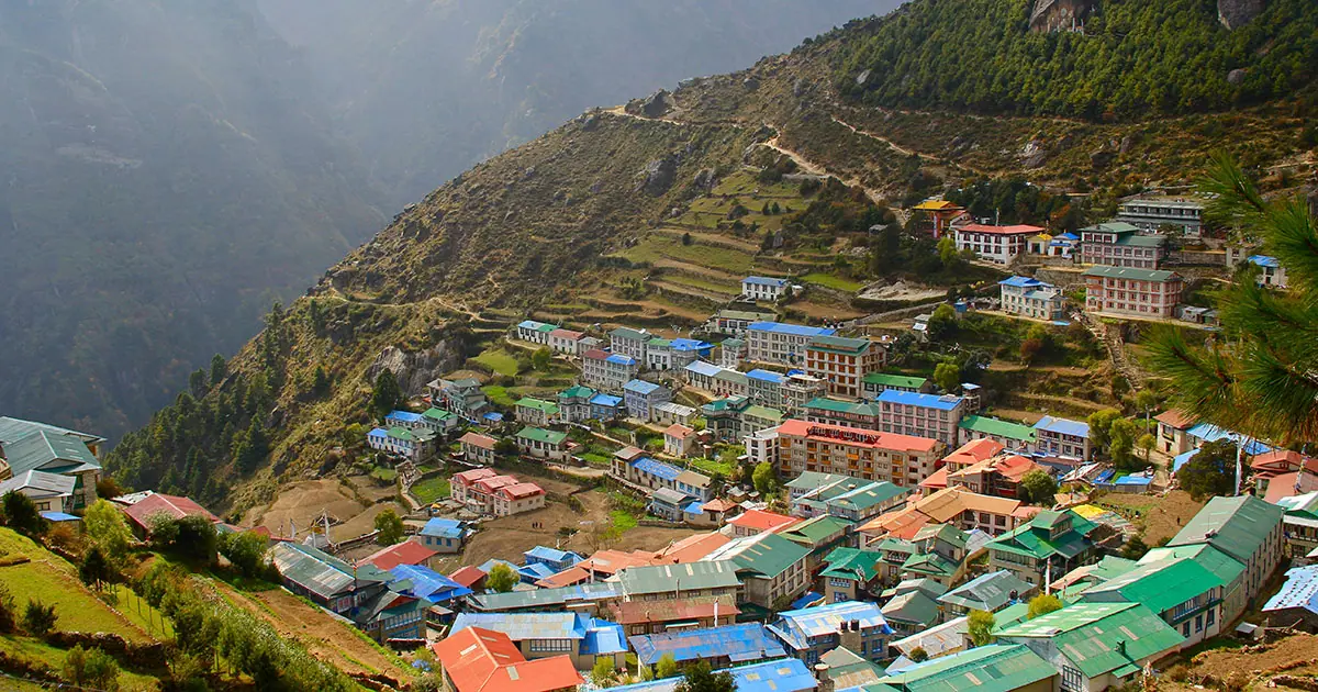 Image of Namche Bazaar.