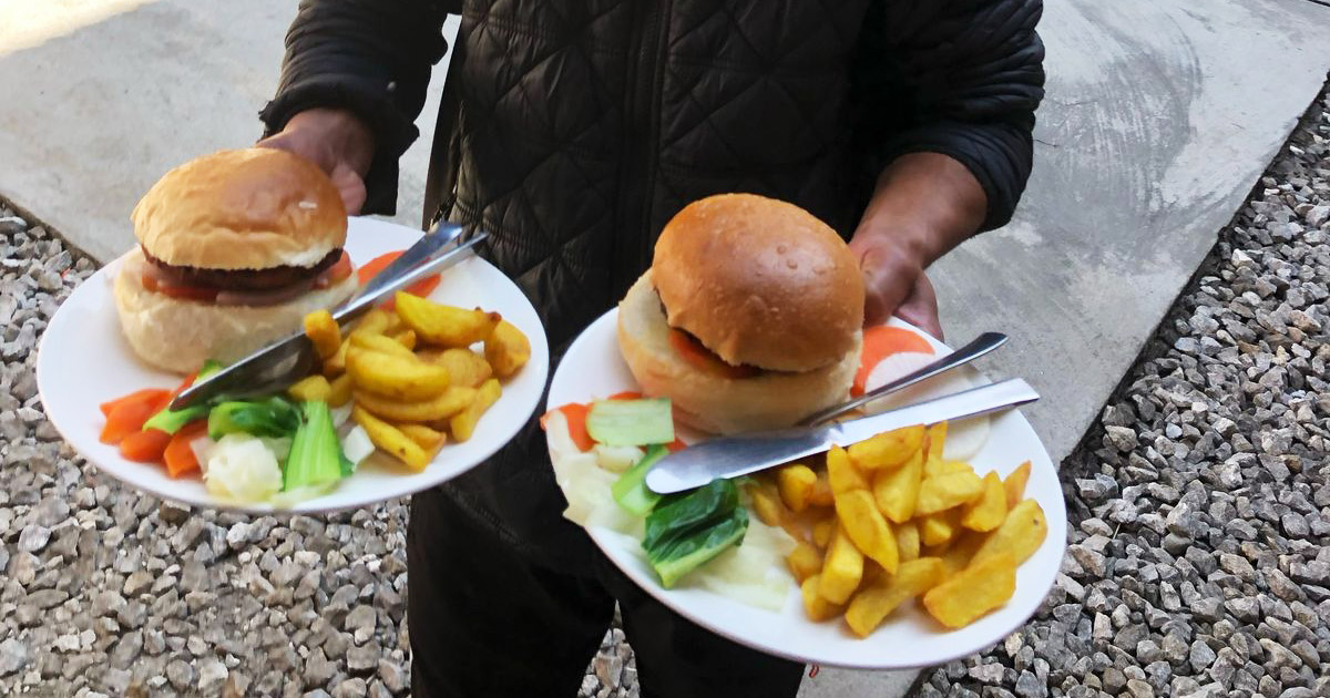 Baked Buns as a Burger