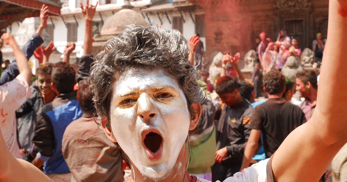 Holi Patan Durbar Square