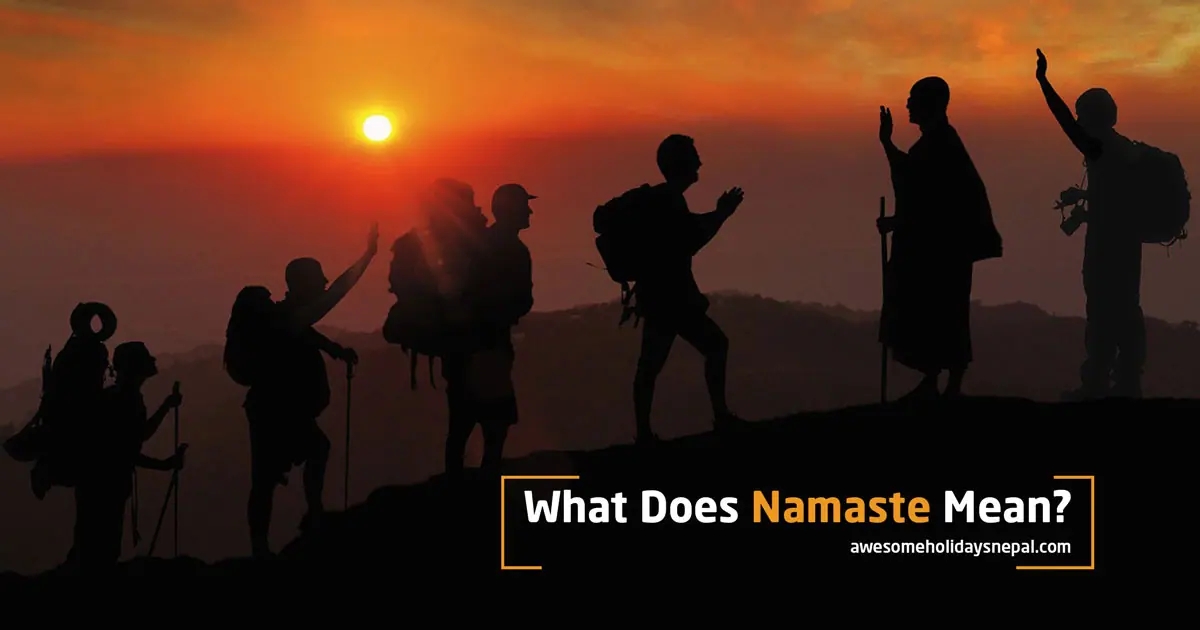 What Does Namaste Mean: Interpreting the Nepalese Salutation What Does Namaste Mean: Interpreting the Nepalese Salutation