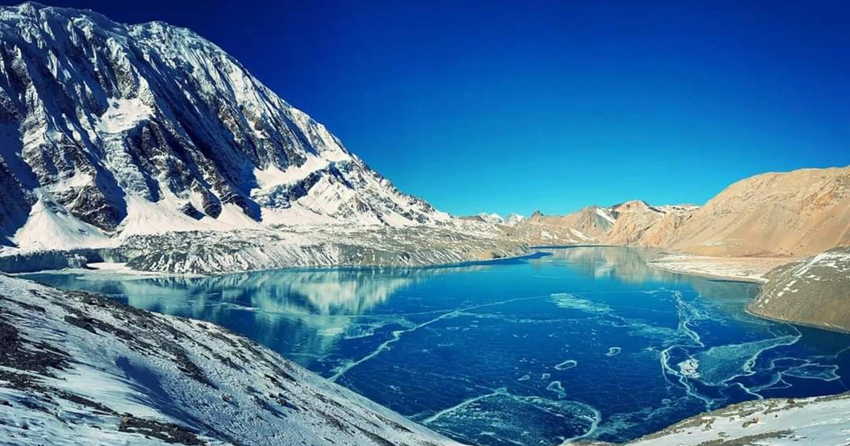 Frozen Tilicho Lake