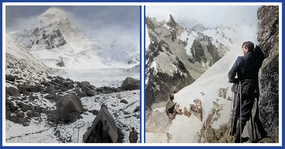 George Mallory and Andrew Irvine at Everest
