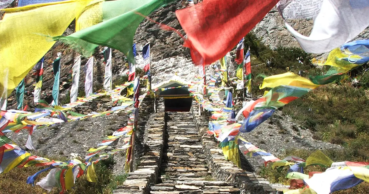 Milarepa cave in Tsum Valley Trek