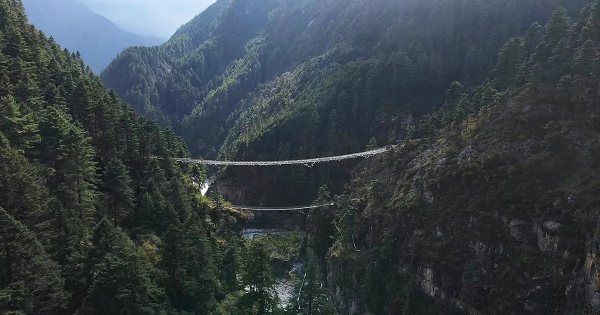 Hillary Bridge in the Everest Base Camp Trek