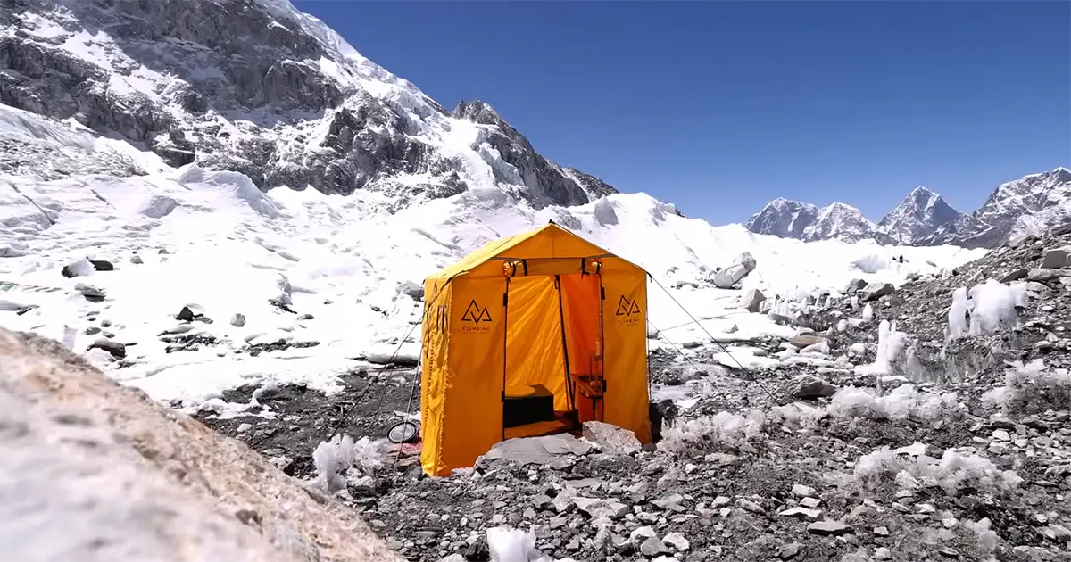 Hot Shower Booth on the Everest Base Camp