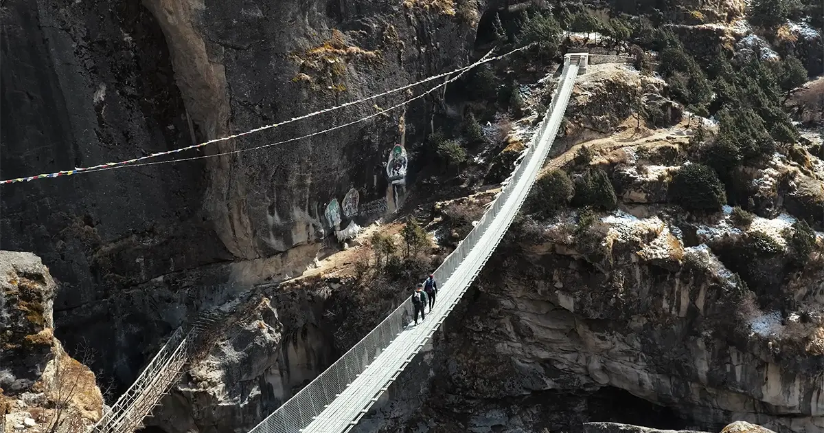Suspension Bridge between Dingboche and Tengboche