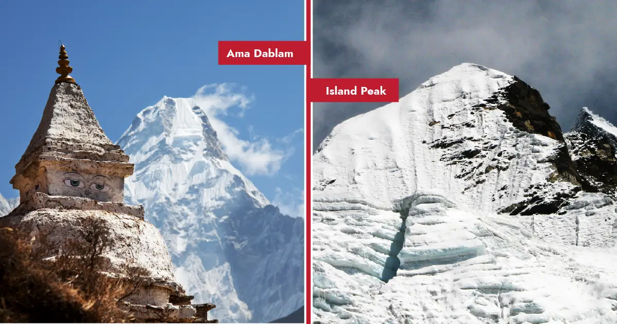 Ama Dablam vs Island Peak