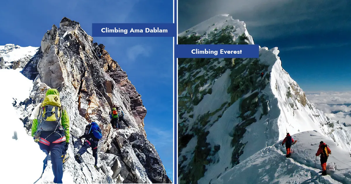 Climbing Ama Dablam vs Climbing Everest