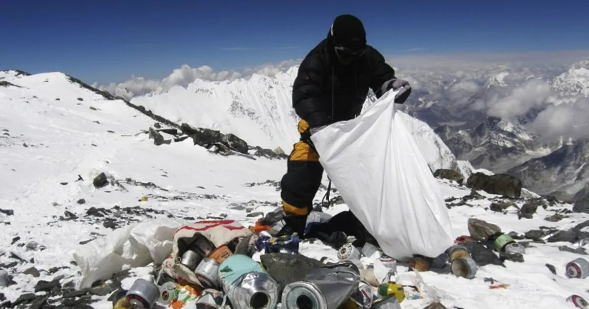 Collecting Trash on Everest