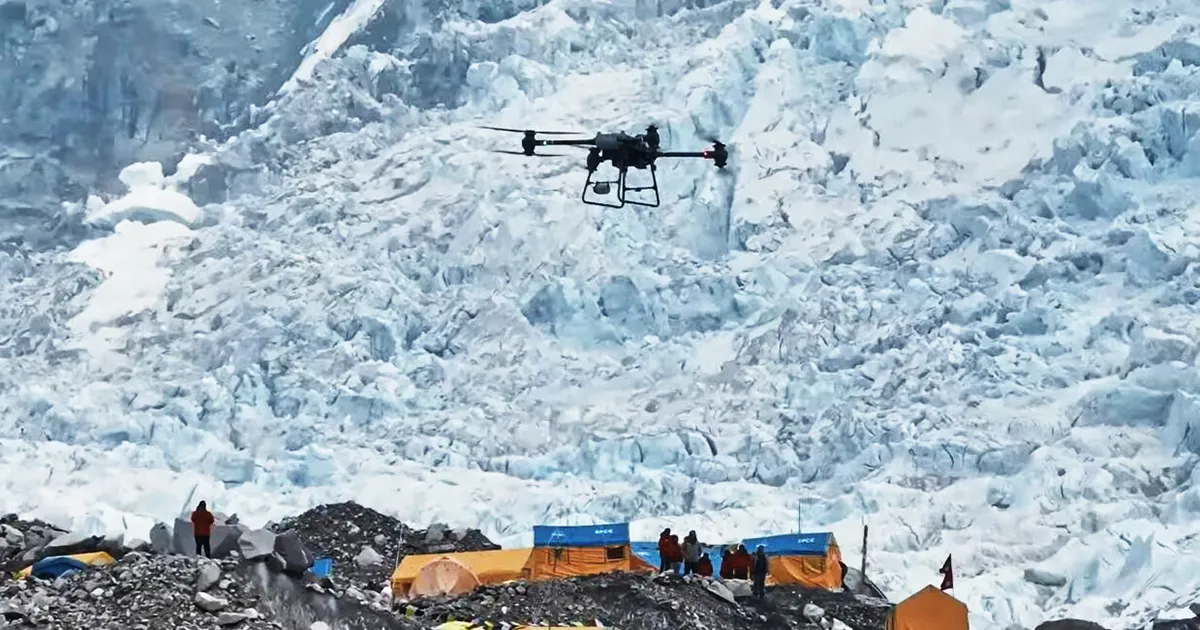 Drone on Everest