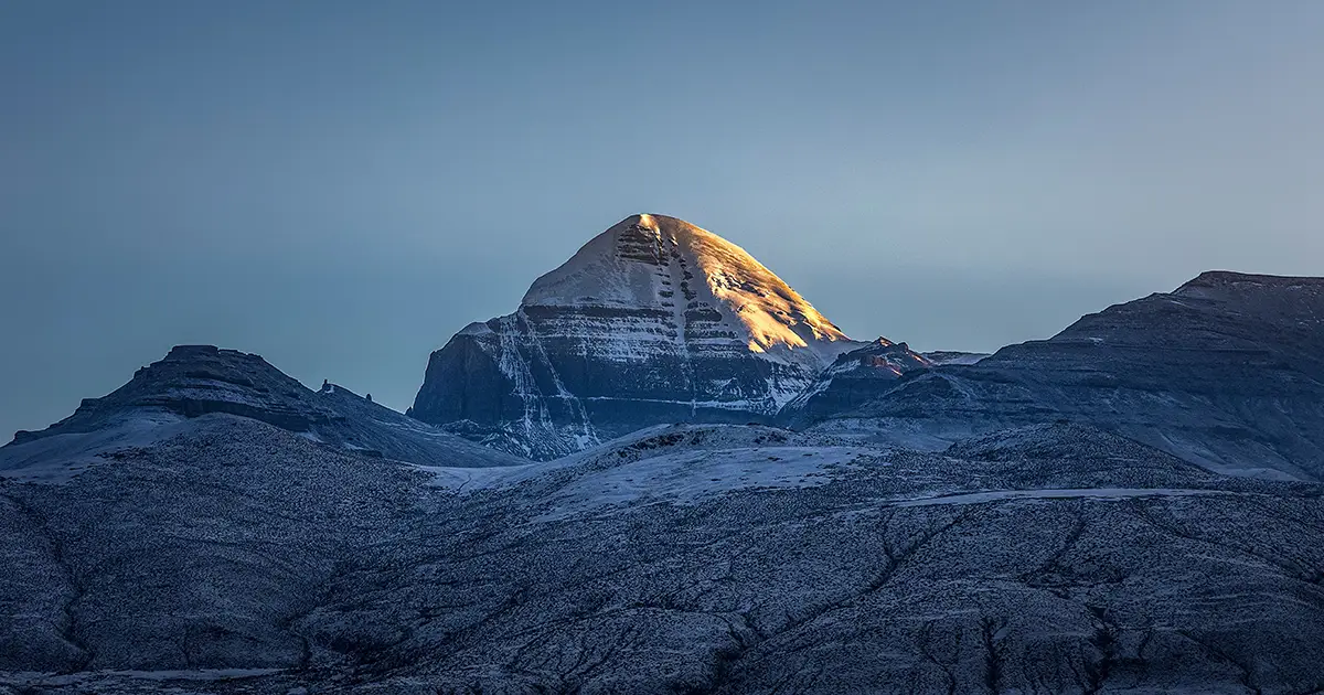 Golden Face of Mount Kailsh