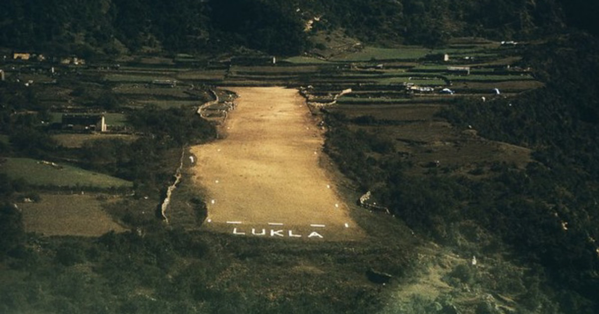 Old muddy Lukla Airport