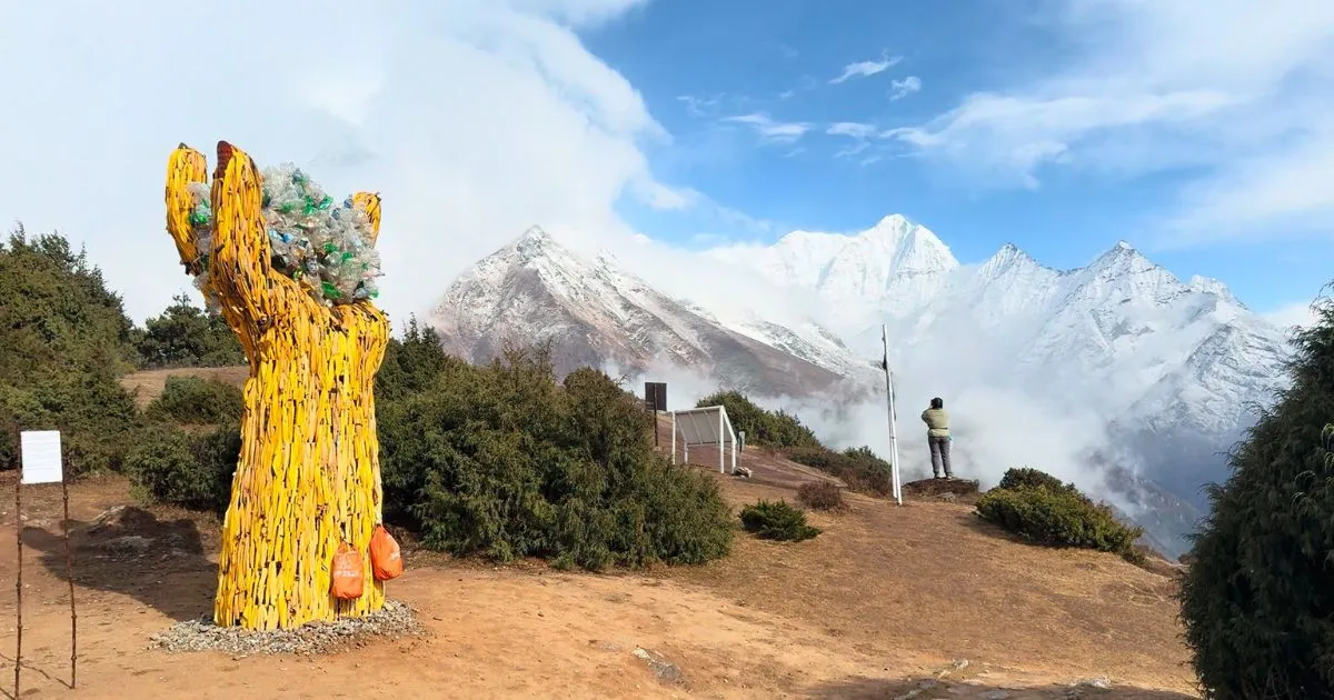 Trash Turned to Art at Sagarmatha Next Office