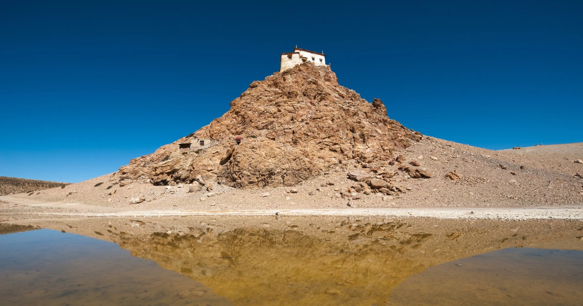 Chiu Monastery at the top of the hill