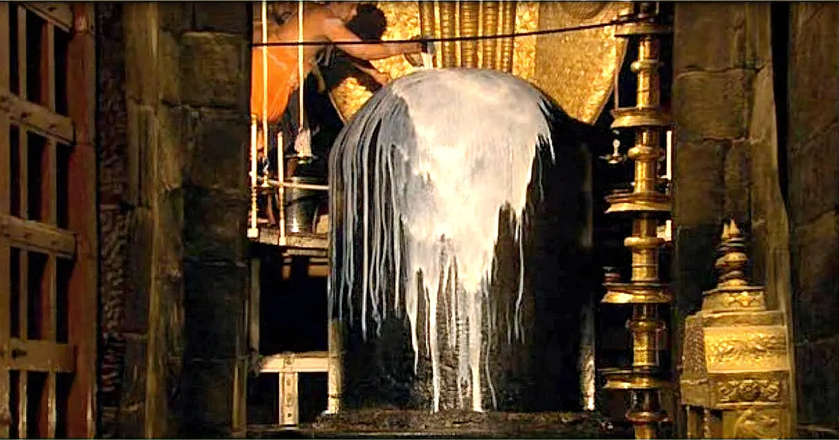 Shiva Abhishekh with Milk