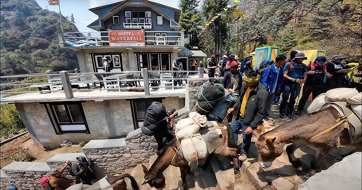 Crowds on the Everest Base Camp Trek 