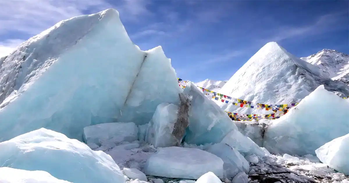 Glaciers seen in the EBC Trails 