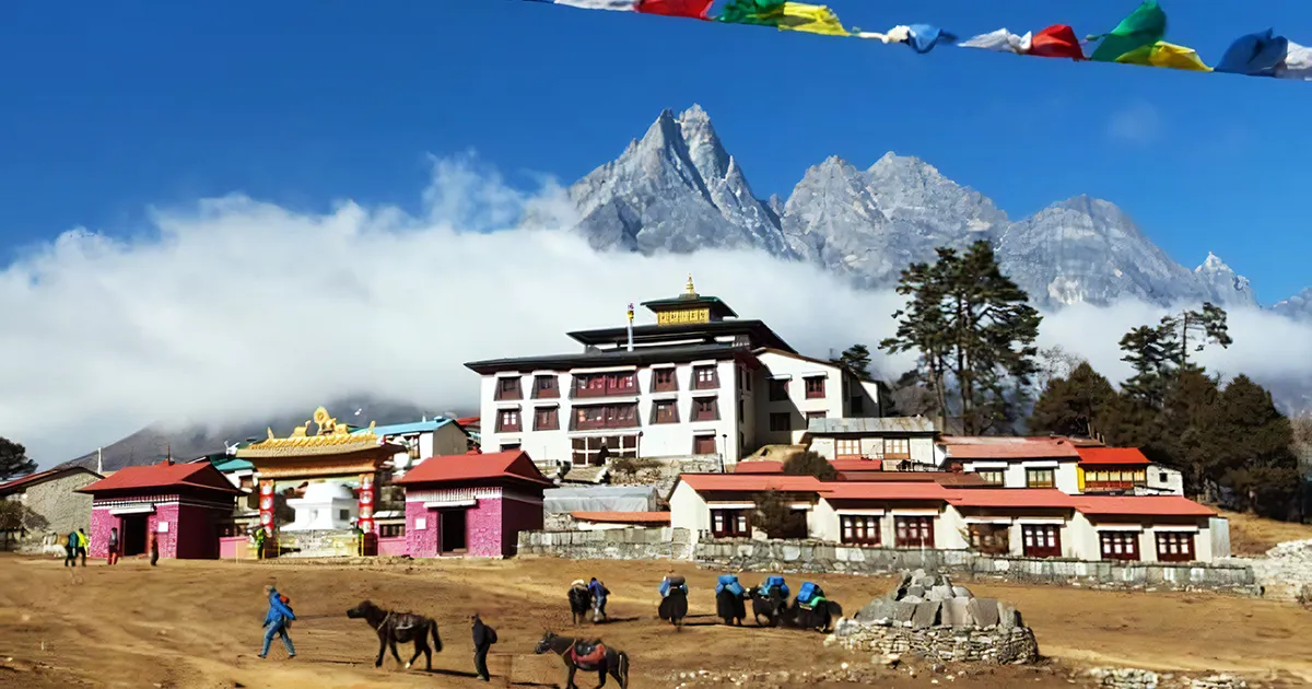 Monastery in the Everest Base Camp Trek spiritual