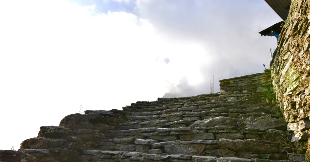 Long Stone Staircases on ABC trek