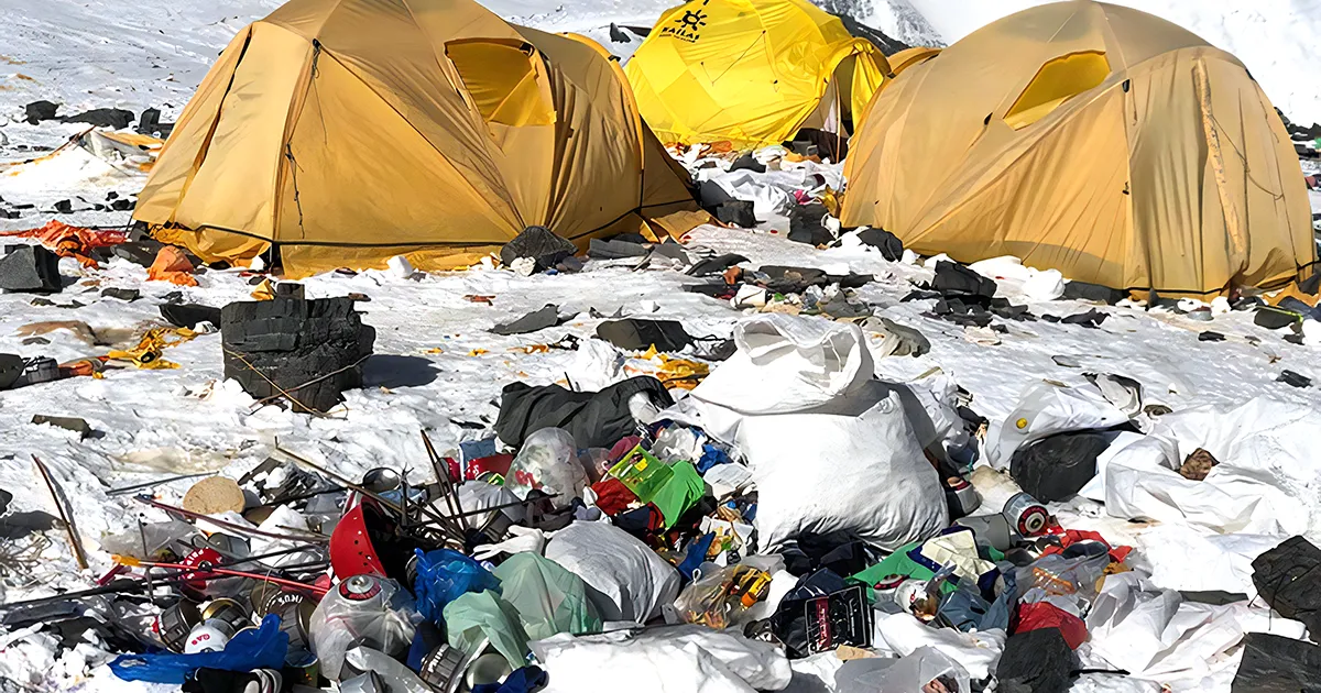 Everest Base Camp Trash