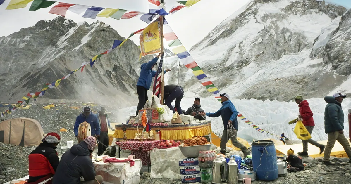 Puja Ceremony Before Everest Expedition