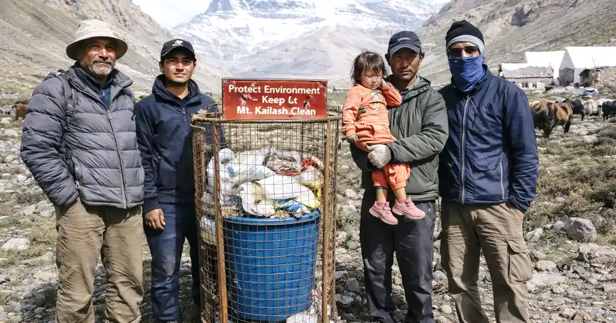 Community in waste management in Kailash