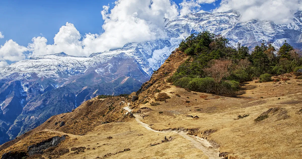 Off season vacant trails of EBC