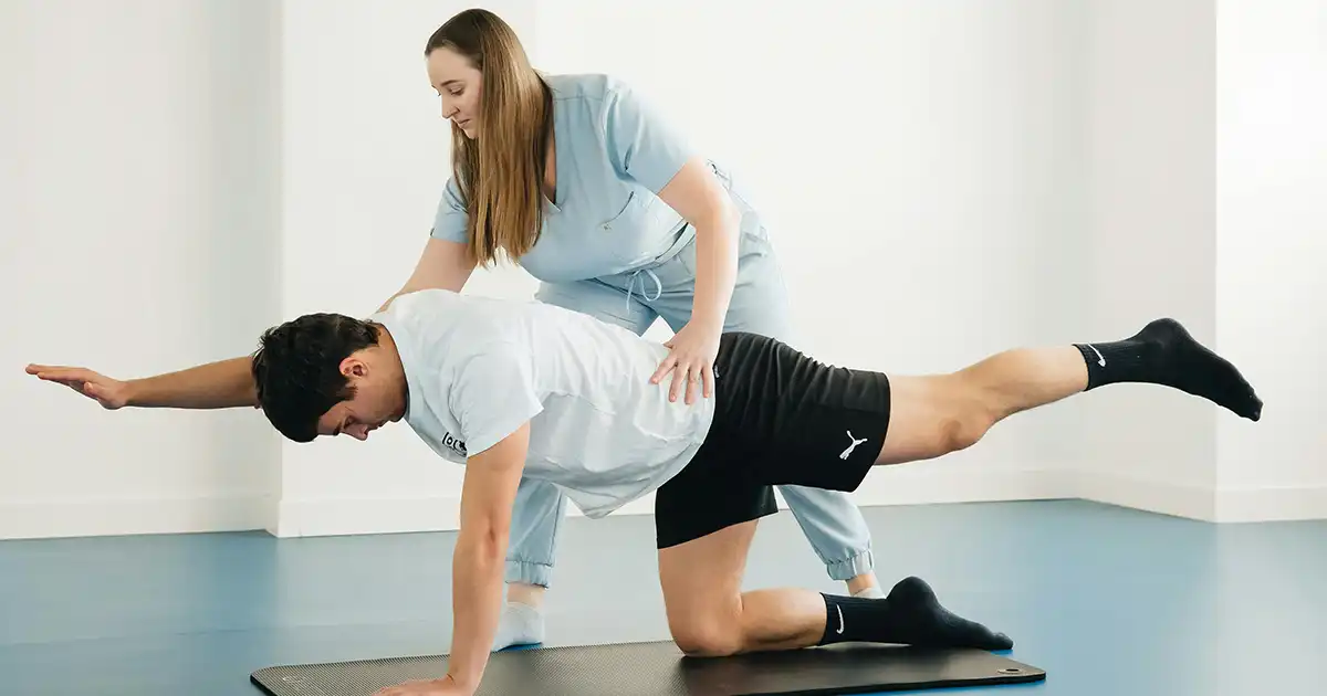 picture of doing physiotherapy