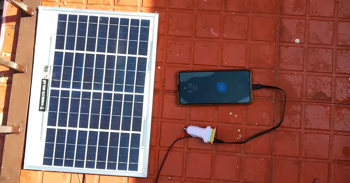 Charging via solar powers