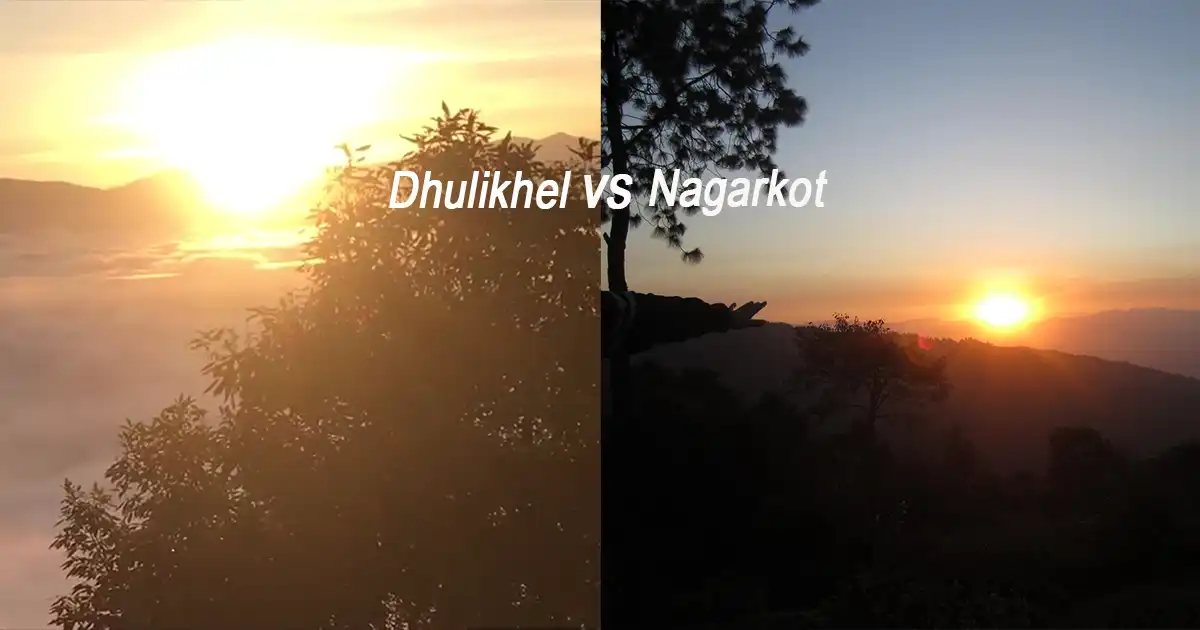 Nagarkot sunrise vs dhulikhel sunrise
