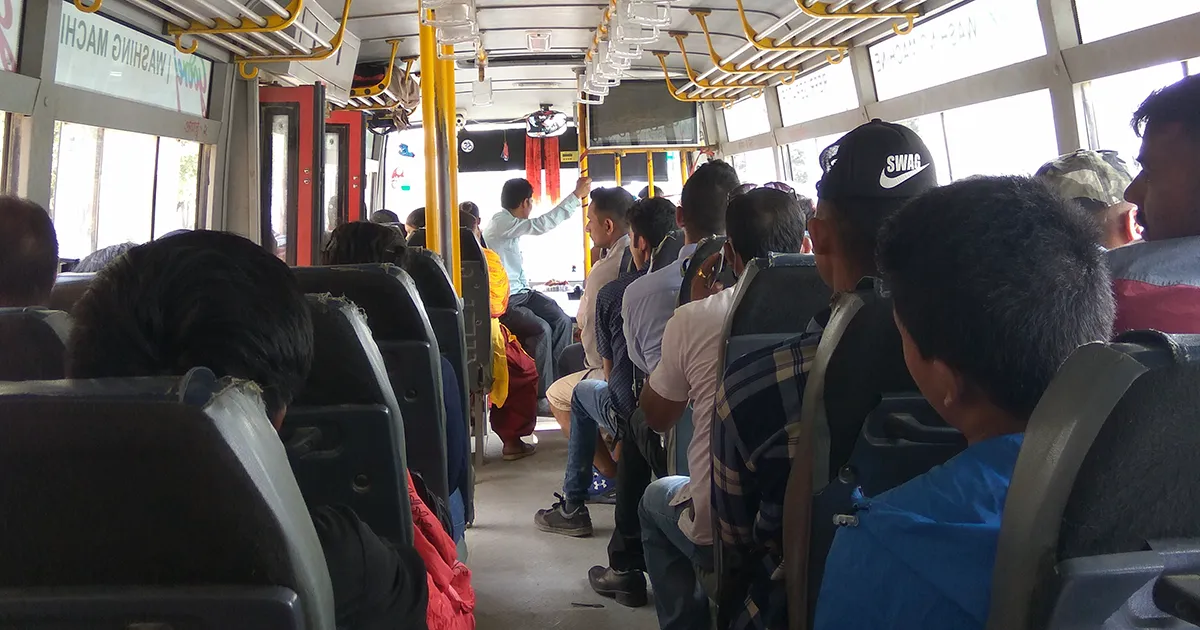 Public Buses Picture in Nepal