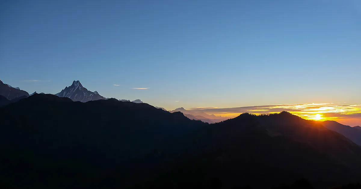 Sunrise View from Ghorepani Poon Hill