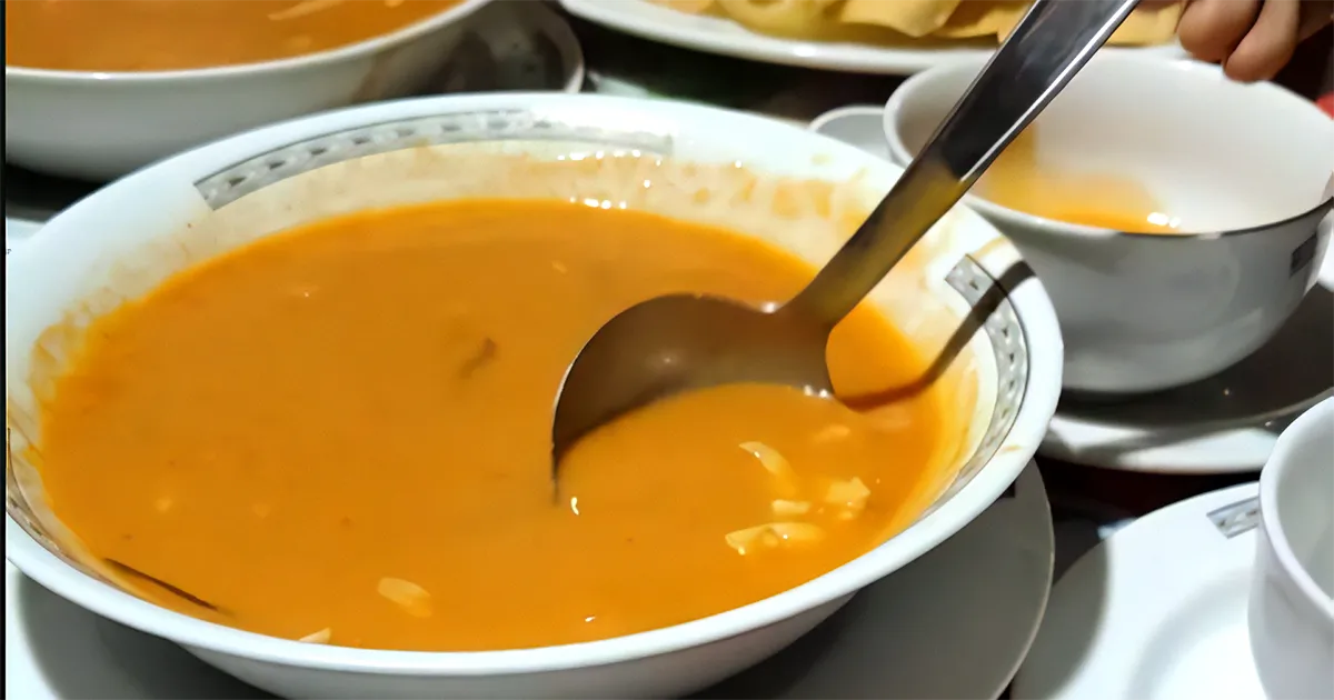 Warm soup in Kailash