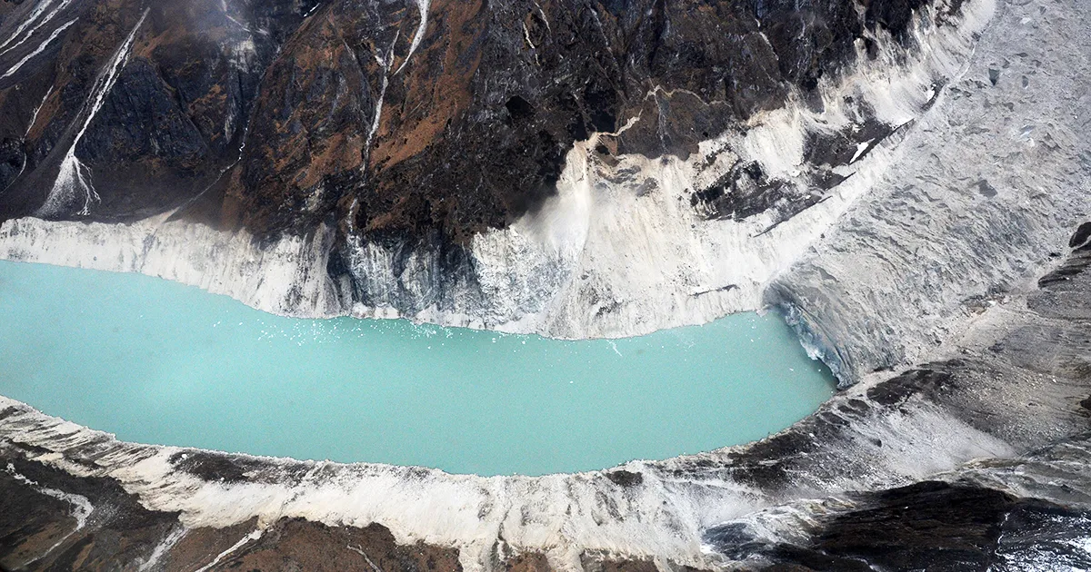 Glacial Melting joined to River